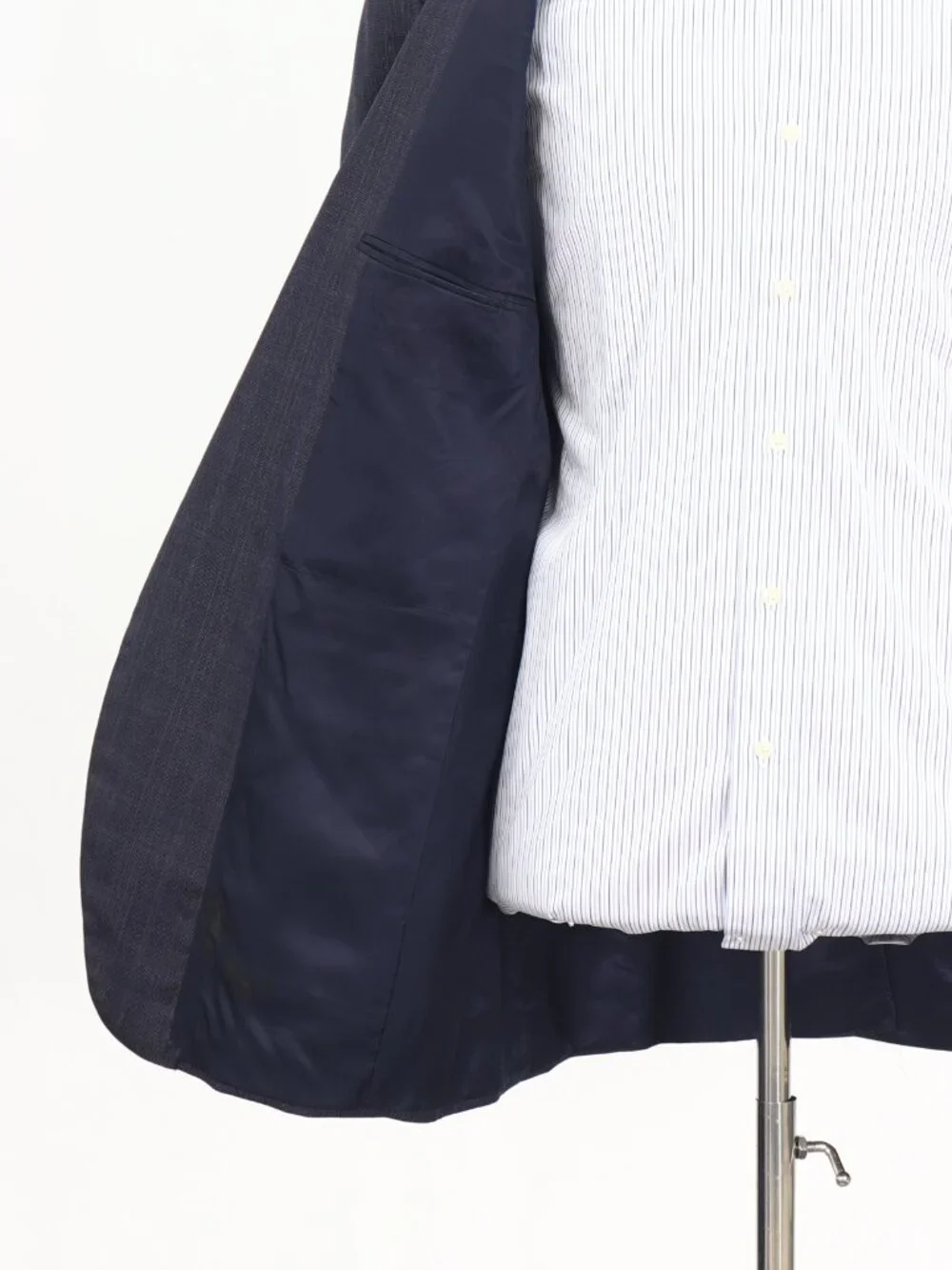 Southwick 42L Blue Blazer Sport Coat Jacket 2-Button Check W869
